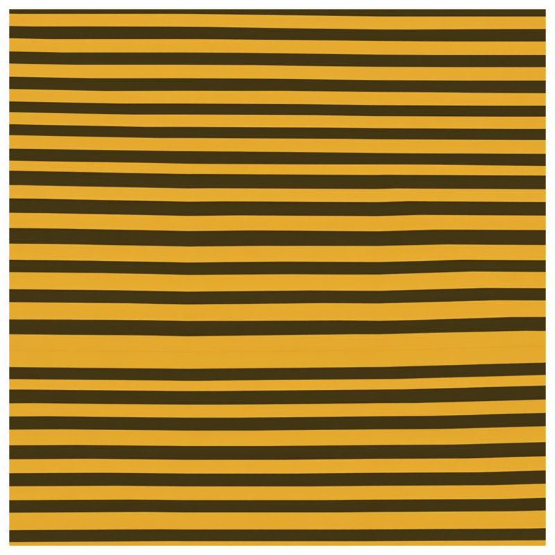 Rideau de douche à rayures jaunes - Motif de décor de salle de bain moderne, L 70 po x H 72 po