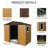 Outdoor Coffee Metal Storage Shed 8x4 Ft. Stable With Galvanized Steel Panels. Has Lockable Door, Window & Foundation For Durability Ft In Color. , Extra Space. Ideal Backyard, Patio, Lawn Door-118124276-118124279