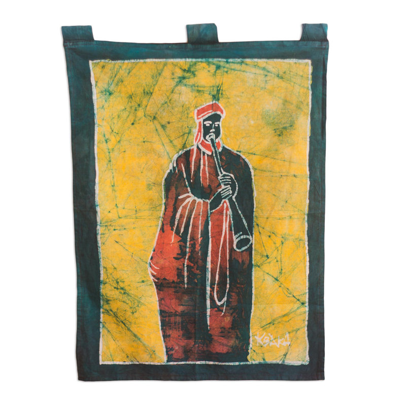 Tapisserie à musiciens ghanaian batik