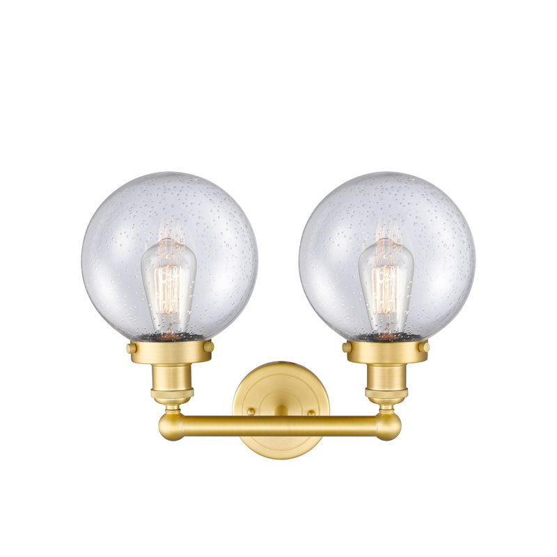 Alphonsa 2 - Light Dimmable Vanity Light, Satin Gold, Seedy
