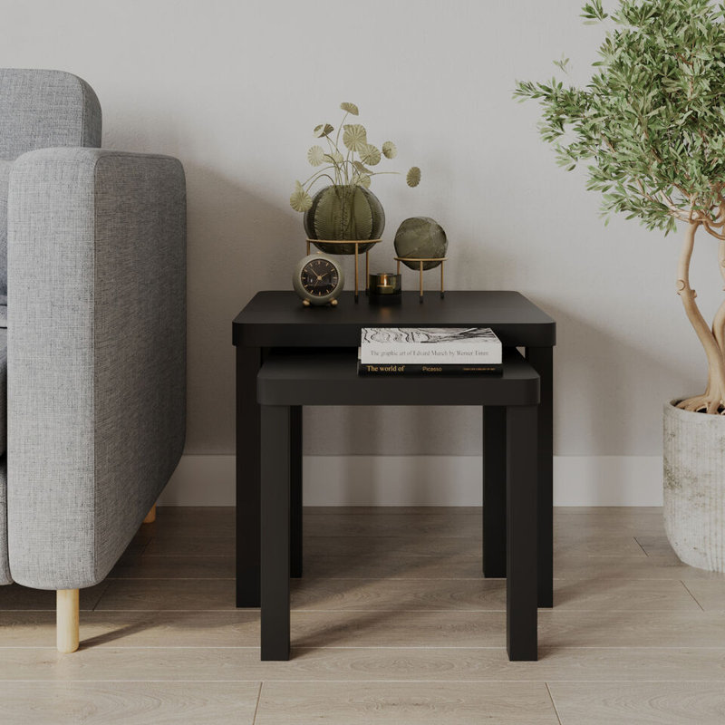 2 - Piece Living Room Table Set, Black