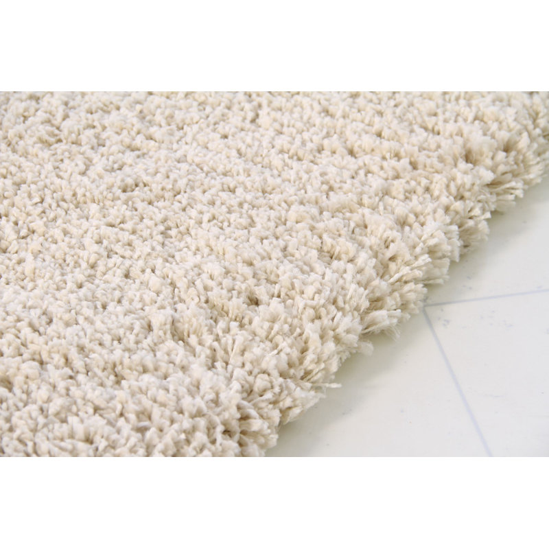 Madera Solid Colour Shag Area Rug, Rectangle 80cm x 150cm