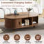 Table basse ovale avec rangement-1984258849