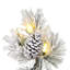 Vickerman Kimball Potted Pine Artificial Christmas 4.5' H Lighted Artificial Pine Christmas Tree