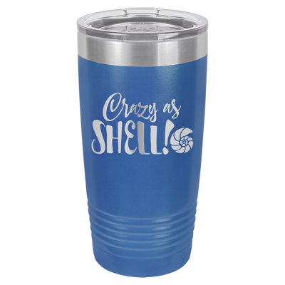 Verre et couvercle isolés Crazy As Shell