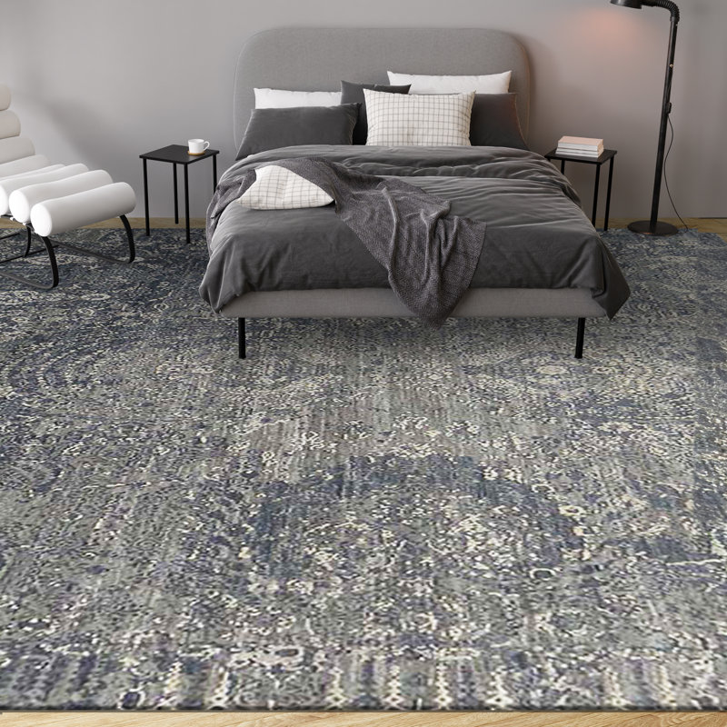 Ikat Area Rug, Rectangle 9' x 12'