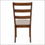 Ensemble de chaises de salle à manger rembourrées de style transitionnel avec pieds en bois de noyer pour un confort optimal dans la cuisine et la salle à manger.