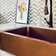 Anelis 33'' L Single Bowl Copper Kitchen Sink