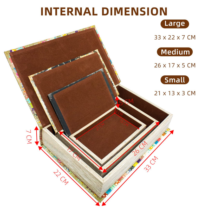 Kedrick 3 Piece Decorative Box Set