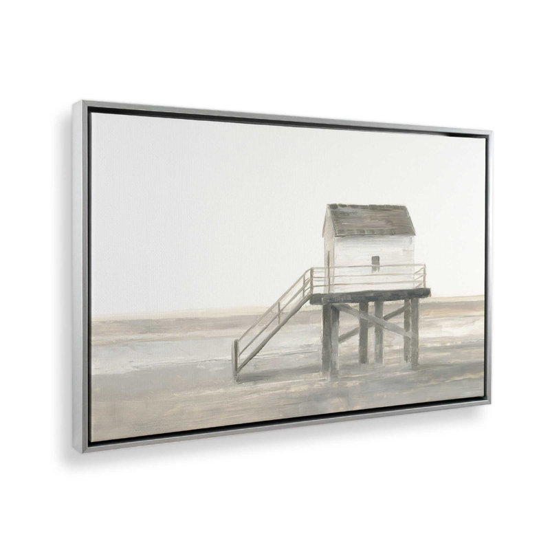 Impression sur toile Weathered Beach Outpost II par Ethan Harper, H 12 po x l 16 po, Cadre flottant sans passe-partout