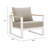 Welt Armchair Taupe & White