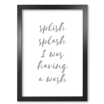 Splish Splash Grey - Print