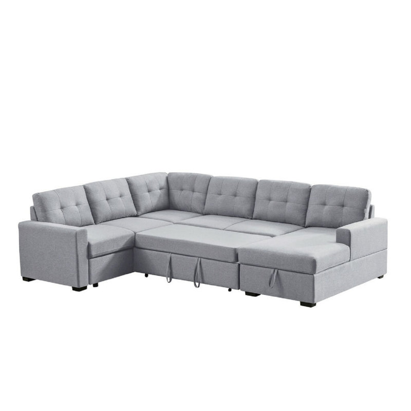 Upholstered L-Shaped Sectional Symmetrical
