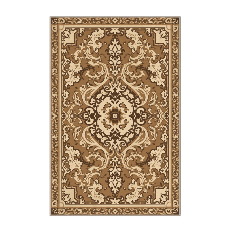 Tapis oriental brun doux et moelleux de style Midwood, 4 x 6