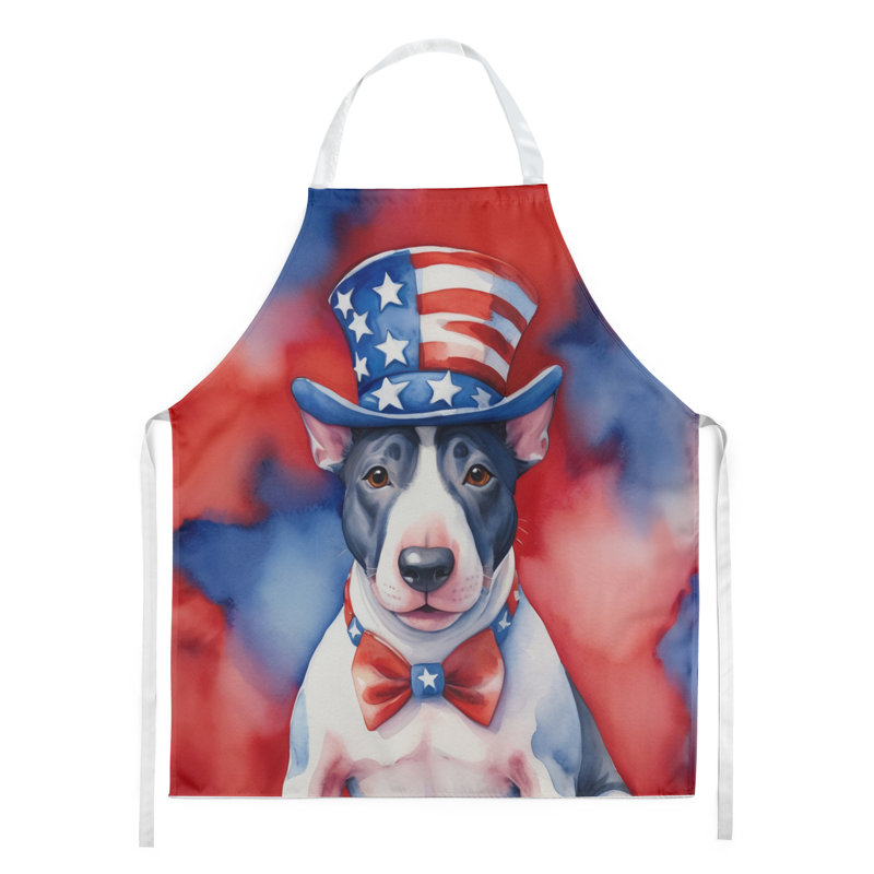 Patriotic American Apron, English Bull Terrier