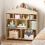 Organisateur de bibliothèque et de jouets pour 9 enfants, tablette de rangement en bois pour salle de jeux, chambre de bébé