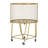 Metal Deep Set Rolling Mesh Laundry Basket Storage Cart-433529168
