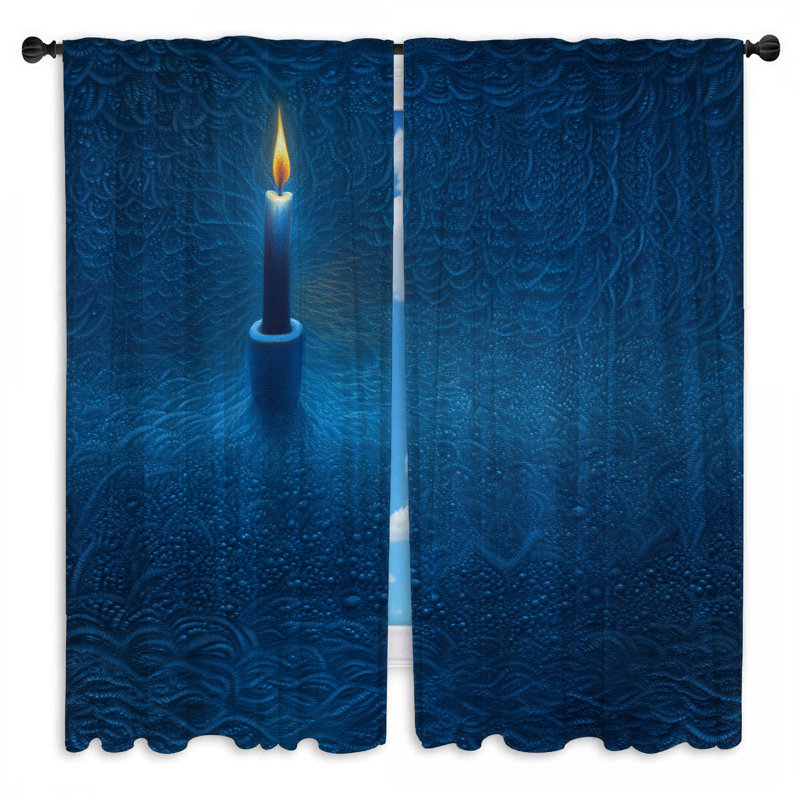 Rideaux décoratifs bougie et voilage - 2 panneaux, 20in x 60in - 2 panels, Obscurcissement de chambre