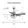 Eustolio 52'' DIY Shade Reversible Caged Ceiling Fan with Dimmable LED Light and Remote