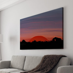 Desert Sunset Canvas By Carlos Grisales