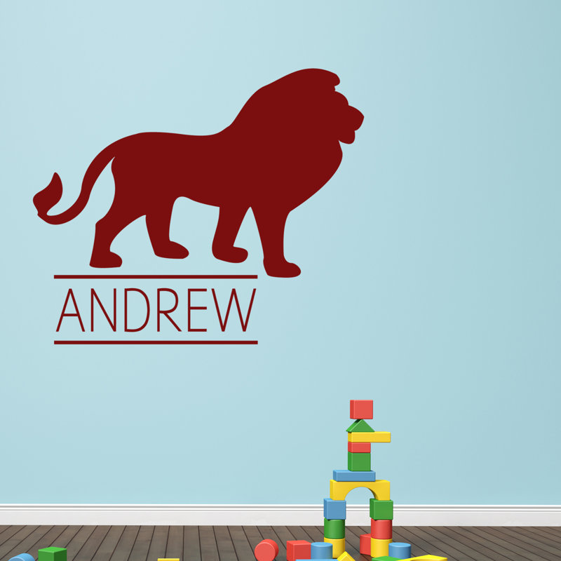 Adhésif décoratif lion, Canneberge, Oui