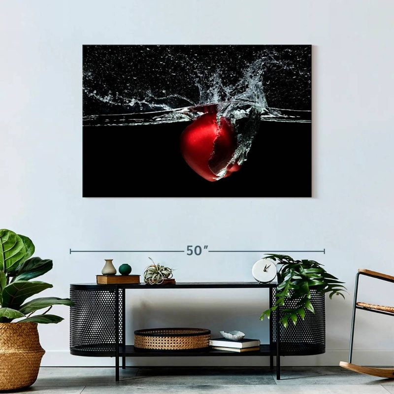 Yarlin Apple Water Splash, 30" H x 45" W