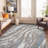 Marble Swirl Shag Rug – Blue – Medium Pile, Stylish, Easy To Clean-1519283631
