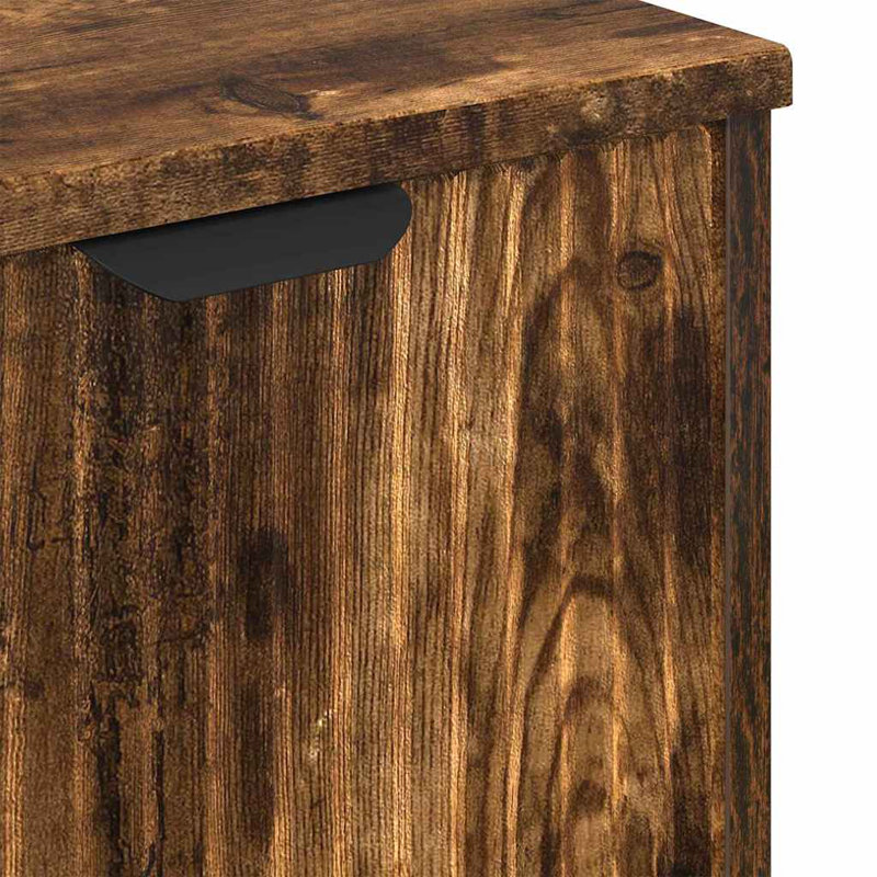 Bathroom Storage Furniture Set, Smoked Oak