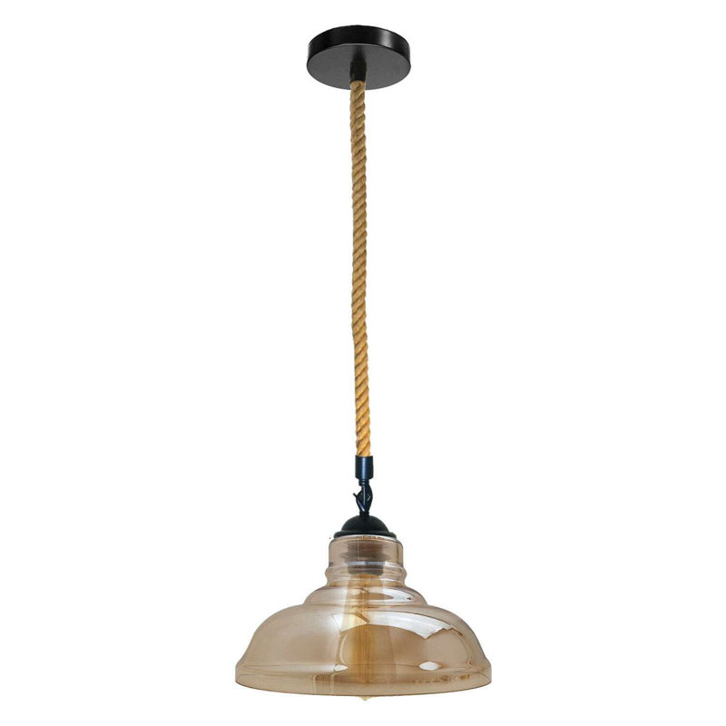 Kameron 1 - Light Amber Bowl Pendant, Yes