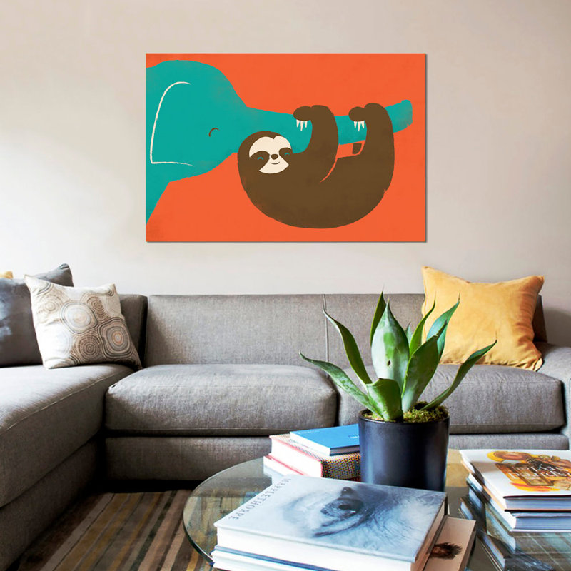 « let do hang », impression sur toile, H 12 po x l 18 po x P 1,5 po, Toile tendue