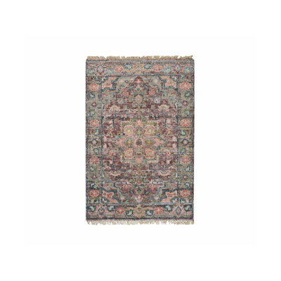 Tapis oriental rouge en laine douce Sangria Heris Revival N06