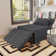 Chaliyah 71" Upholstered Convertible Sleeper Sofa