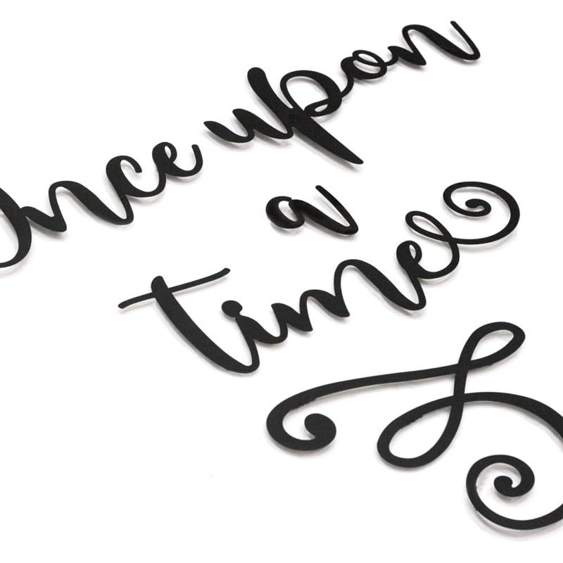Once Upon a Time Metal Wall Decor – Fairy Tale Inspired Wall Art