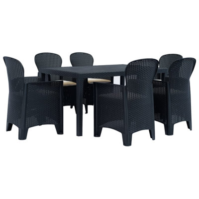 Craver Rectangular 6 - Person Dining Set with Cushions