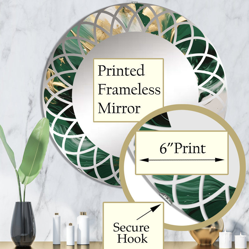 Miroir mural Maride, 32 po x 32 po