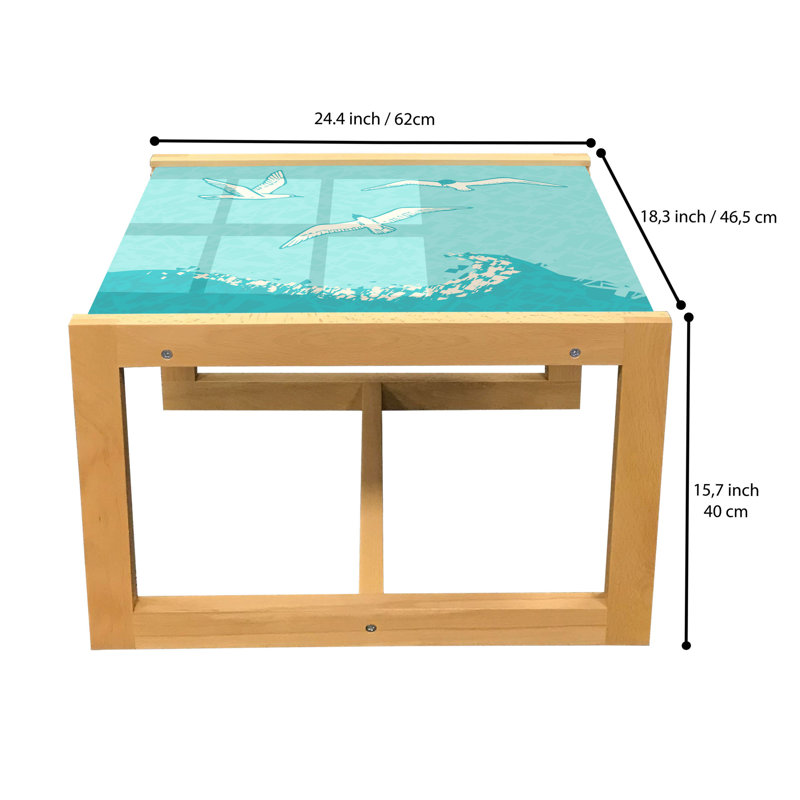 Jacorious Sled Coffee Table, 40cm H x 46.5cm W x 62cm D