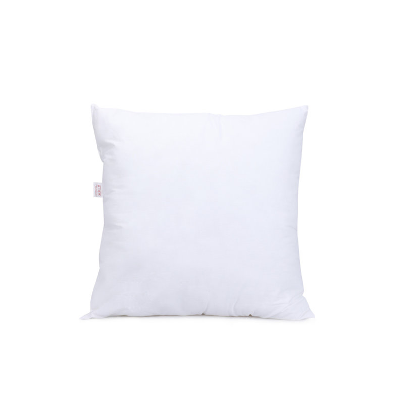 Premium 100% Cotton Pillow, 23.6 x 23.6 Inches | 800g Fiber Filling, Machine Washable at 86°F | Soft, Durable, and Ironable | Perfect for Comfortable Sleep and Home Décor, Elegant White Color