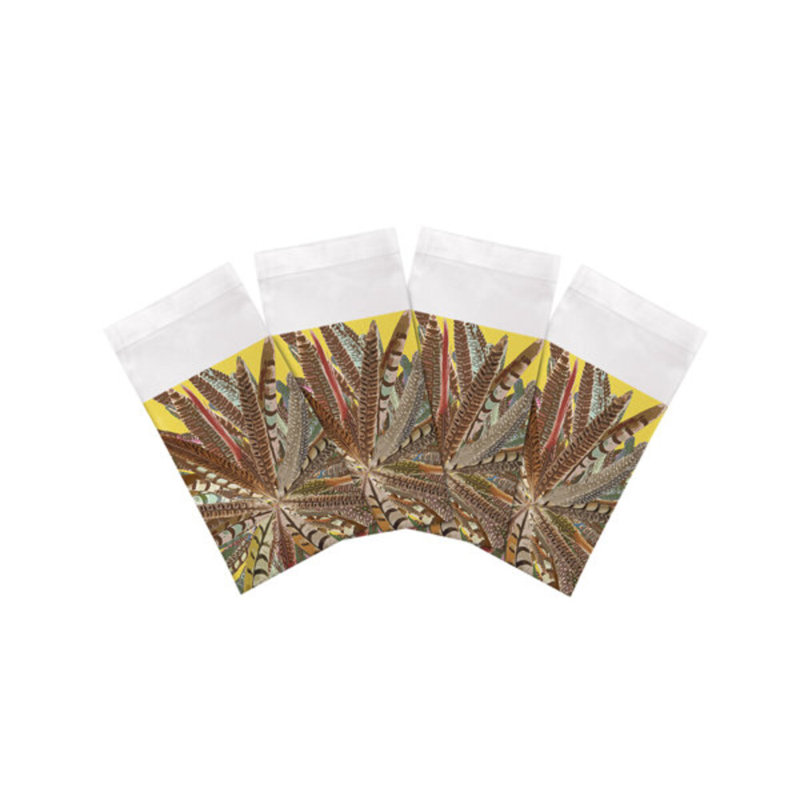 Cotton Blend Square Napkins, Yellow