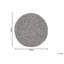 Round Perpetue Polka Dots Hand Woven 140cm X 140cm Area Rug