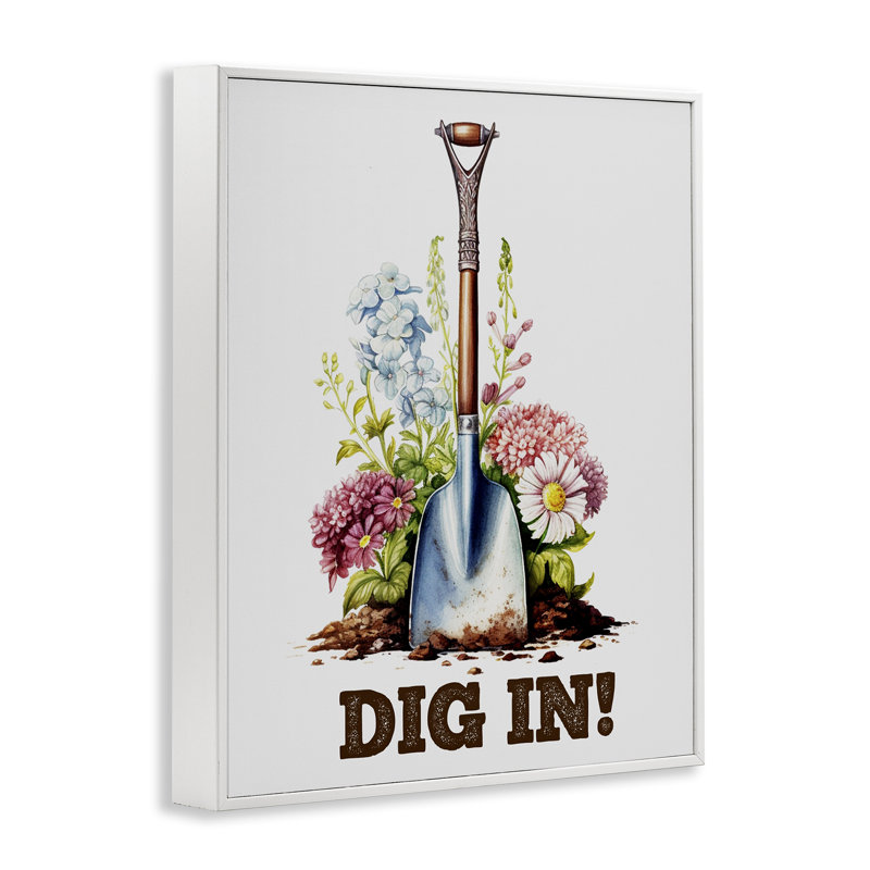  «Dig In Gardening», art de la giclée encadrée par Karen Smith, H 14 po x l 11 po