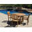 Jaydalynn Round Teak Outdoor Folding Dining Table