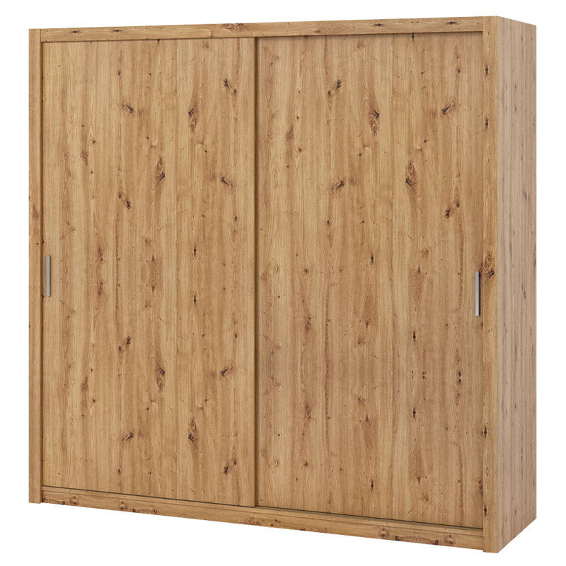 Frazierii 2 Door Wardrobe, 215cm H x 220cm W x 62cm D, Golden