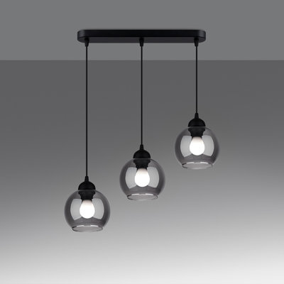 Pendant lamp Bonia 3 black