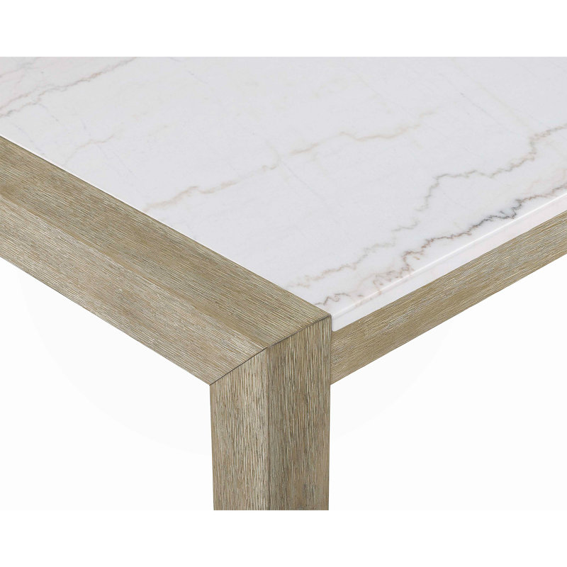 6Pc Dining Set Contemporary Style Marble Stone Table With Chairs Bench