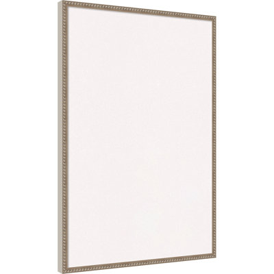 White Cork Board Bradford Bead Silver Framed Bulletin Board Pinboard