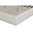 Mele NORDIC UPHOLSTERED ARM KING BED WHITE LINEN BLACK-124538099-124538103