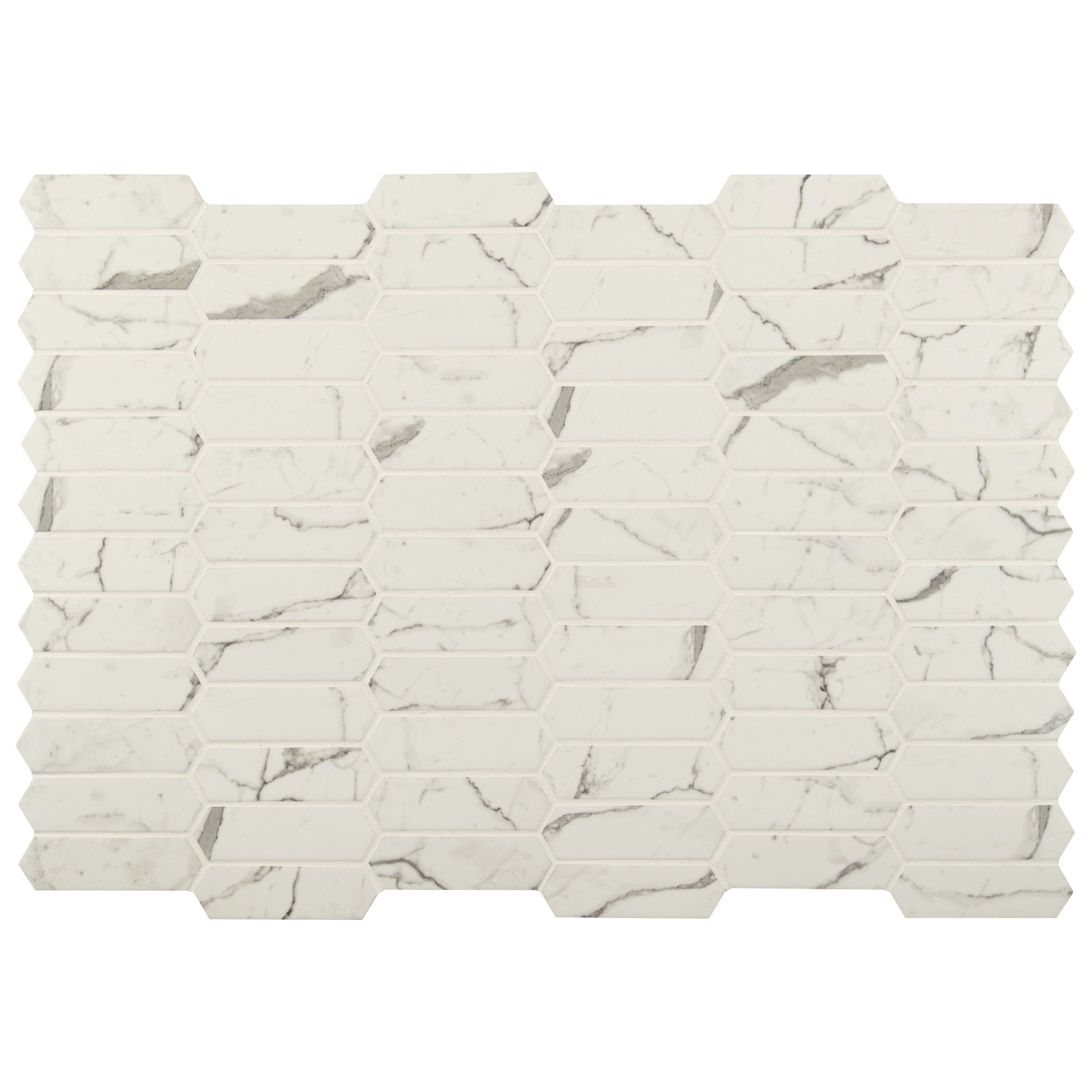 Montessa Petra Velora Spire 10 in. x 14 in. Glossy Glass Mosaic Floor and Wall Tile