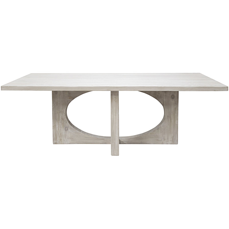Buttercup Solid Wood Dining Table, Gray Wash Wax, 42" W x 96" L