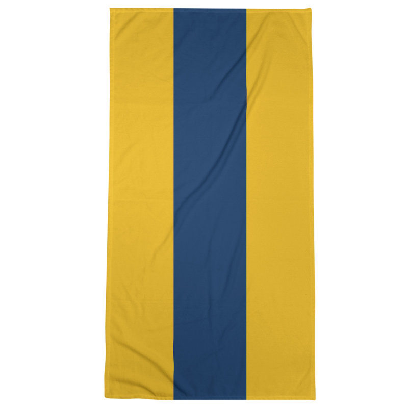 Microfiber Bath Towel, Tennessee Red Football Gold/Navy