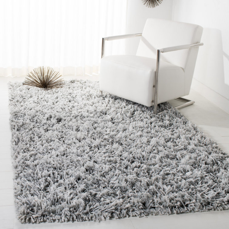 Poindexter Shag Hand Loomed Performance Solid Color Rug